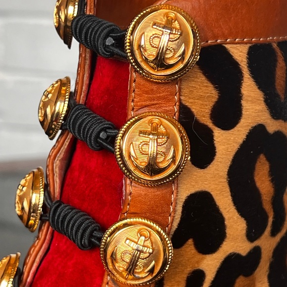 Christian Louboutin Leopard tri color booties 40.5 - Picture 5 of 12
